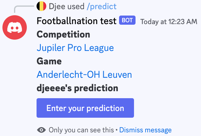 Enter a prediction